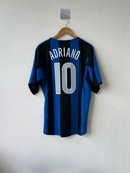 (L) Inter Milan 2004-05 Home Shirt Adriano #10