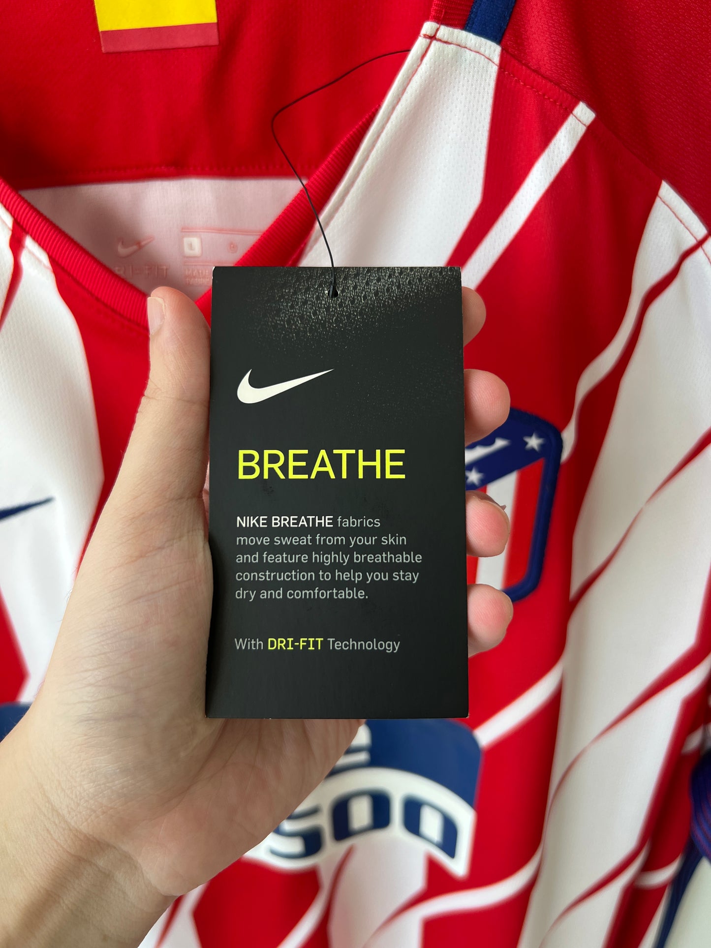 (L) Atletico Madrid 2017-18 Home Shirt Griezmann #7 (NEW)