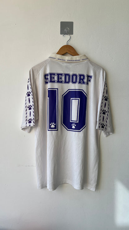 Real Madrid 1996-97 Home Shirt Seedorf #10 (L/XL)