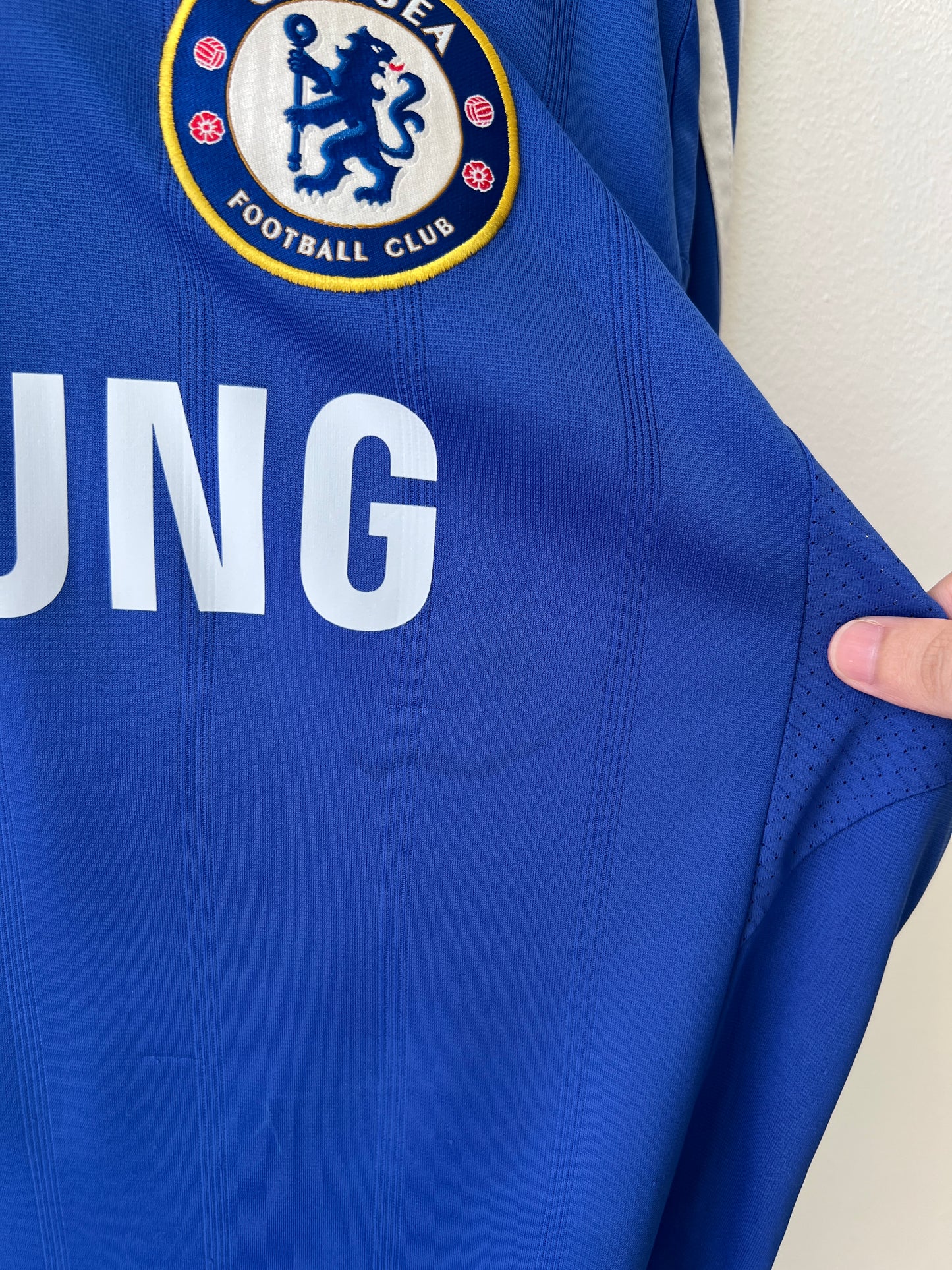 (M) Chelsea 2013-14 Home Long Sleeve Shirt Hazard #17