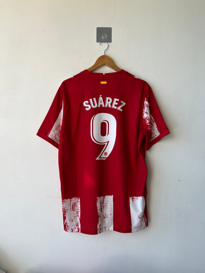 Atletico Madrid 2021-22 Home Shirt Suarez #9 (XL)