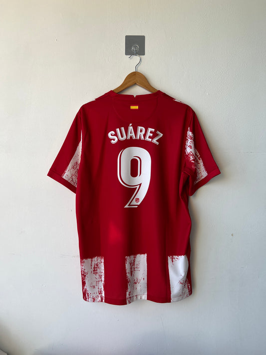 Atletico Madrid 2021-22 Home Shirt Suarez #9 (XL)
