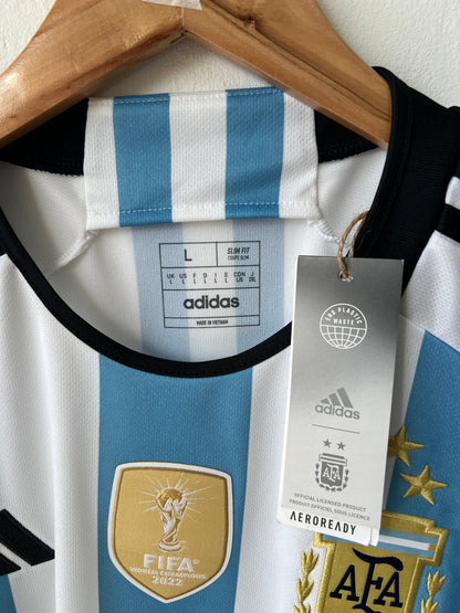 (L) Argentina 2022-24 Home Shirt Messi #10 (NEW)
