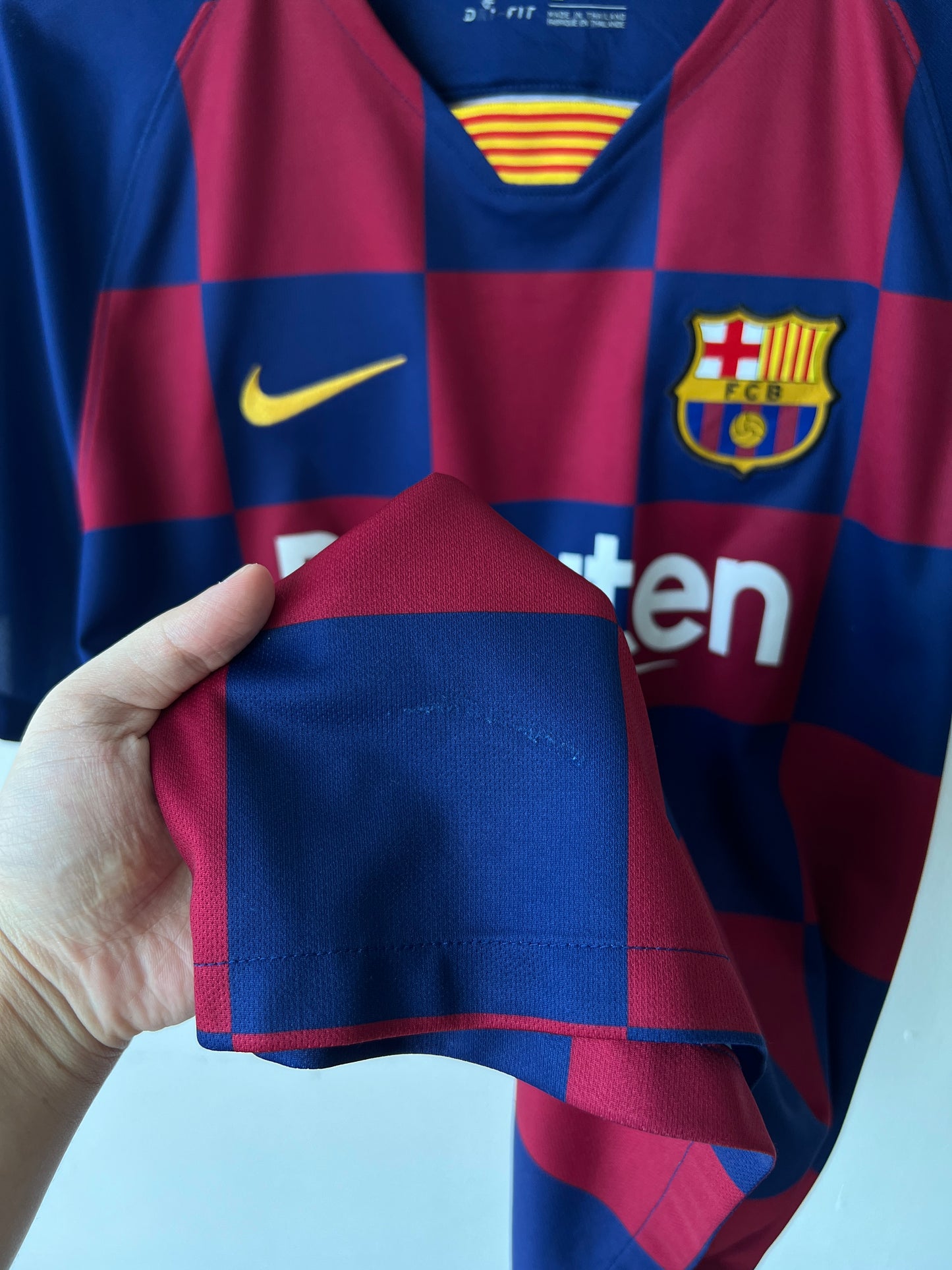 (L) Barcelona 2019-20 Home Shirt Pique #3