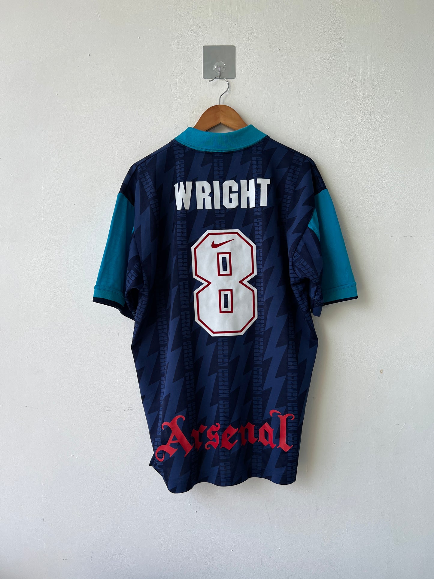 (L) Arsenal 1994-95 Away Shirt Wright #8