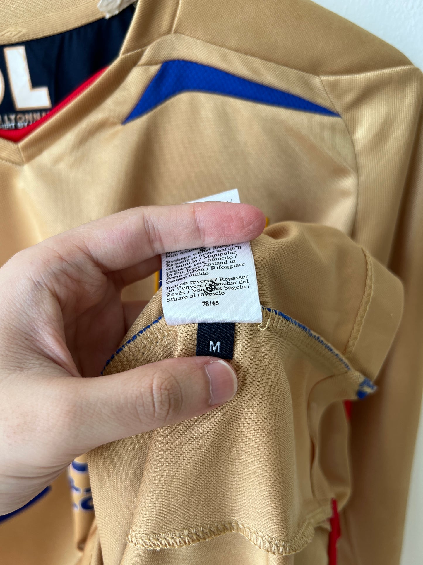 (M) Olympique Lyon 2007-08 Away Long Sleeve Shirt Benzema #10