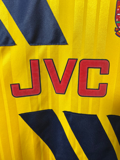 (M fits L) Arsenal 1993-94 Away Shirt Wright #8