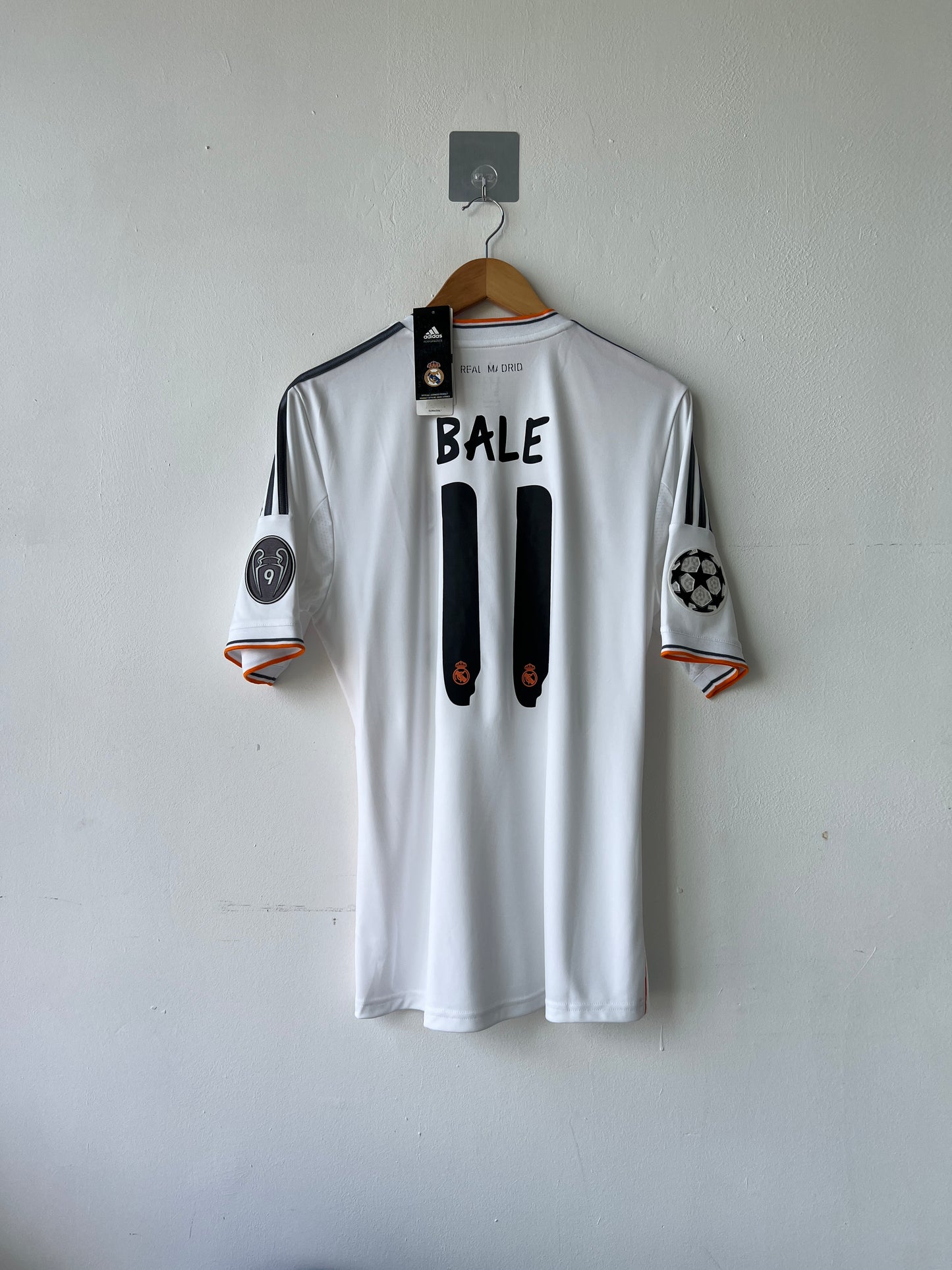 (M) Real Madrid 2013-14 Home Shirt Bale #11 (NEW)