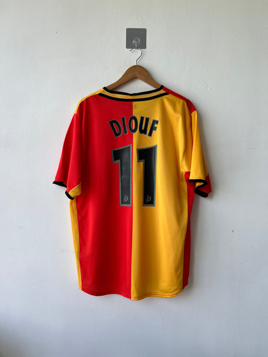 (L) RC Lens 2001-02 Home Shirt Diouf #11