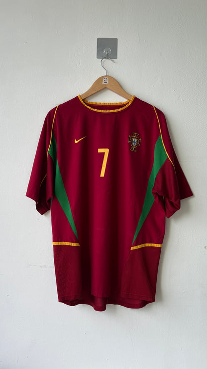 Portugal 2002-04 Home Shirt Figo #7 (L)