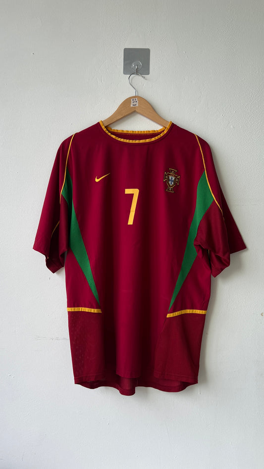 Portugal 2002-04 Home Shirt Figo #7 (L)
