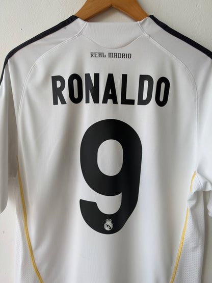 (M) Real Madrid 2009-10 Home Shirt Ronaldo #9