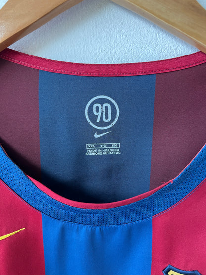 (XXL) Barcelona 2004-05 Home Shirt Ronaldinho #10