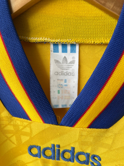 (M) Sweden 1994-96 Home Shirt Larsson #7