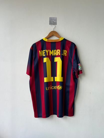(XL) Barcelona 2013-14 Home Shirt Neymar Jr. #11