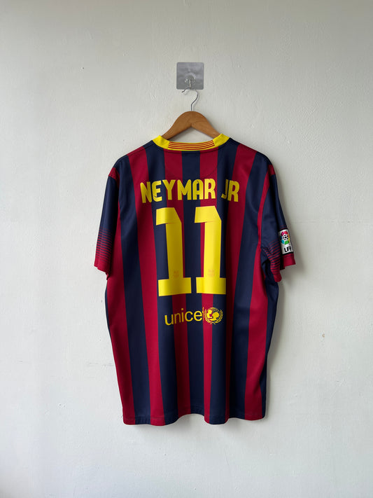 (XL) Barcelona 2013-14 Home Shirt Neymar Jr. #11