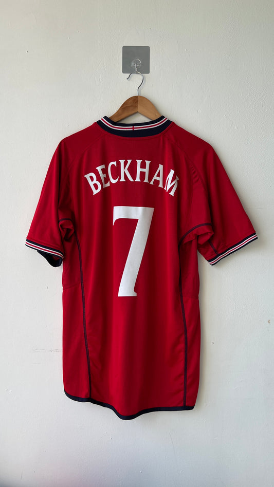 England 2002-04 Away Shirt Beckham #7 (L) (Reversible)