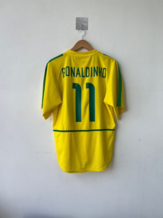 (M) Brazil 2002-04 Home Shirt Ronaldinho #11