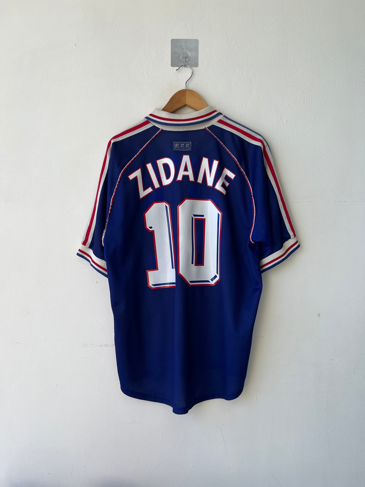 (L) France 1998-00 Home Shirt Zidane #10