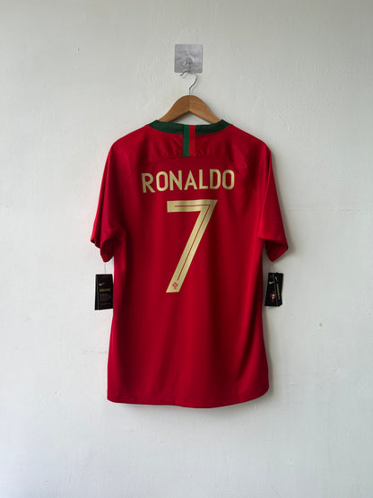 (L) Portugal 2018-19 Home Shirt Ronaldo #7 (NEW)