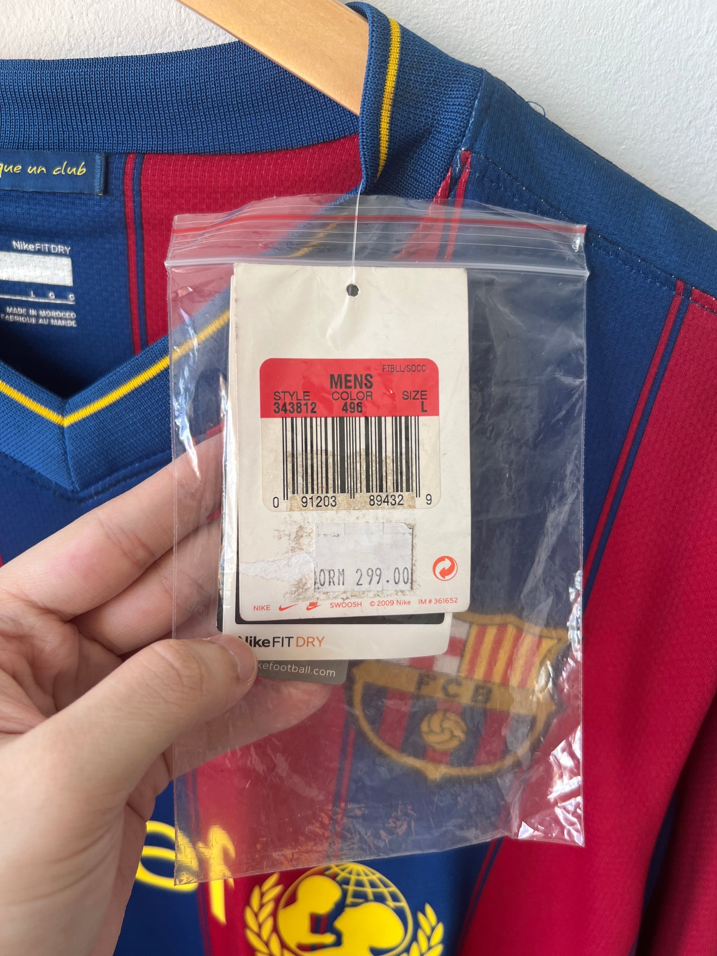 (L) Barcelona 2009-10 Home Long Sleeve Shirt Messi #10 (NEW)