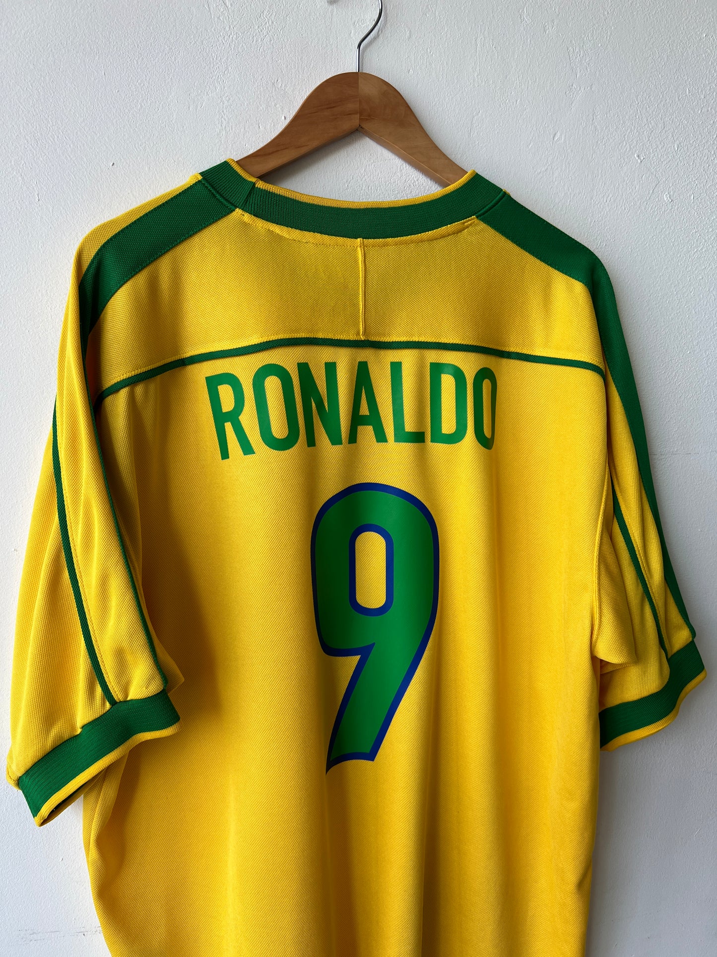 Brazil 1998-00 Home Shirt Ronaldo #9 (XL)