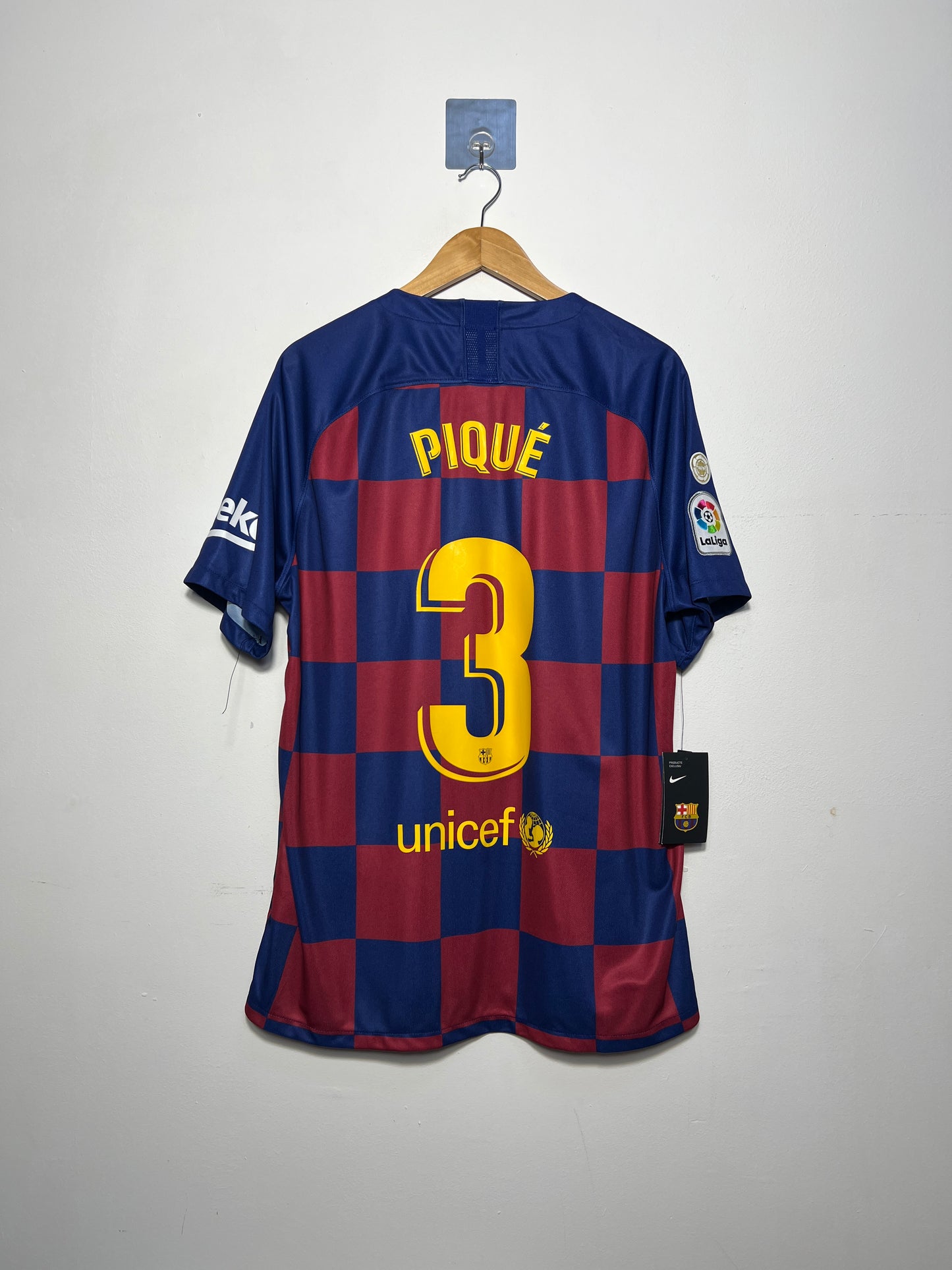 (XL) Barcelona 2019-20 Home Shirt Pique #3 (NEW)