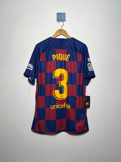 (XL) Barcelona 2019-20 Home Shirt Pique #3 (NEW)