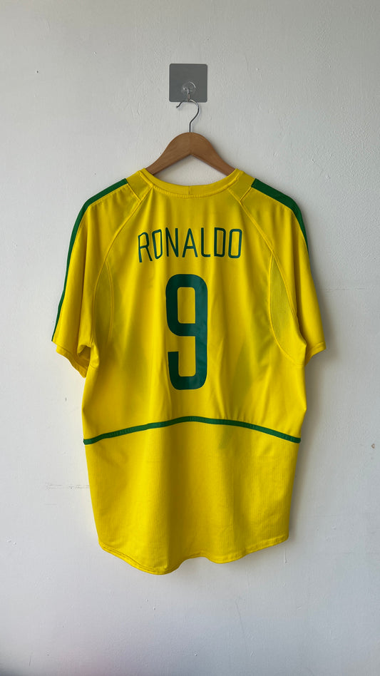 Brazil 2002-04 Home Shirt Ronaldo #9 (L)
