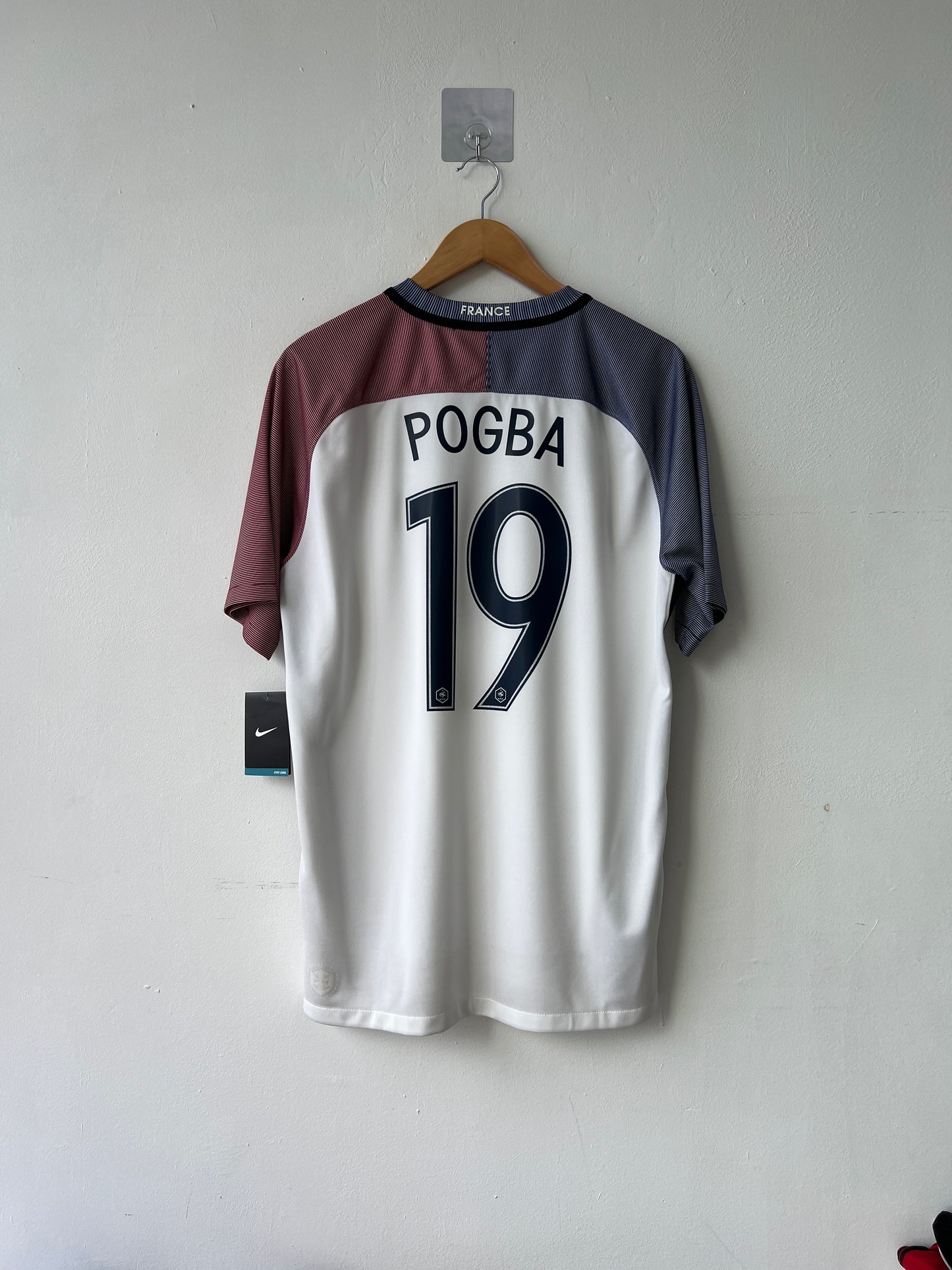 (L) France 2016-17 Home Shirt Pogba #19 (NEW)
