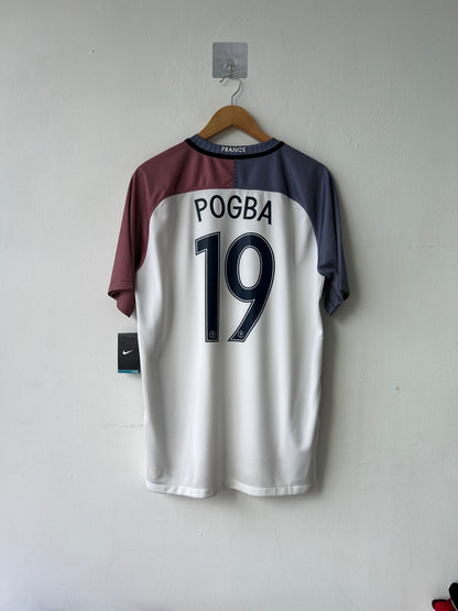 (L) France 2016-17 Home Shirt Pogba #19 (NEW)