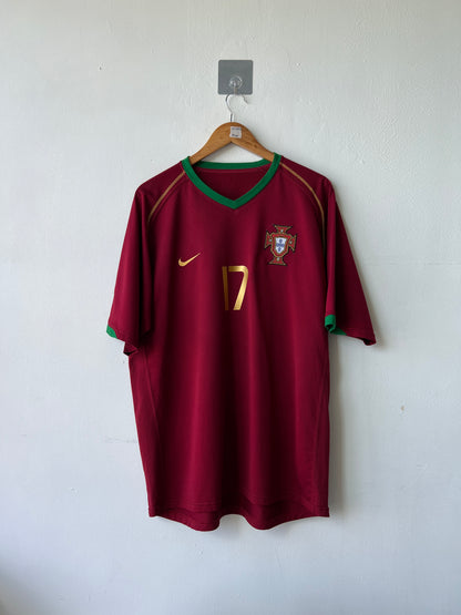 (XL) Portugal 2006-08 Home Shirt C. Ronaldo #17