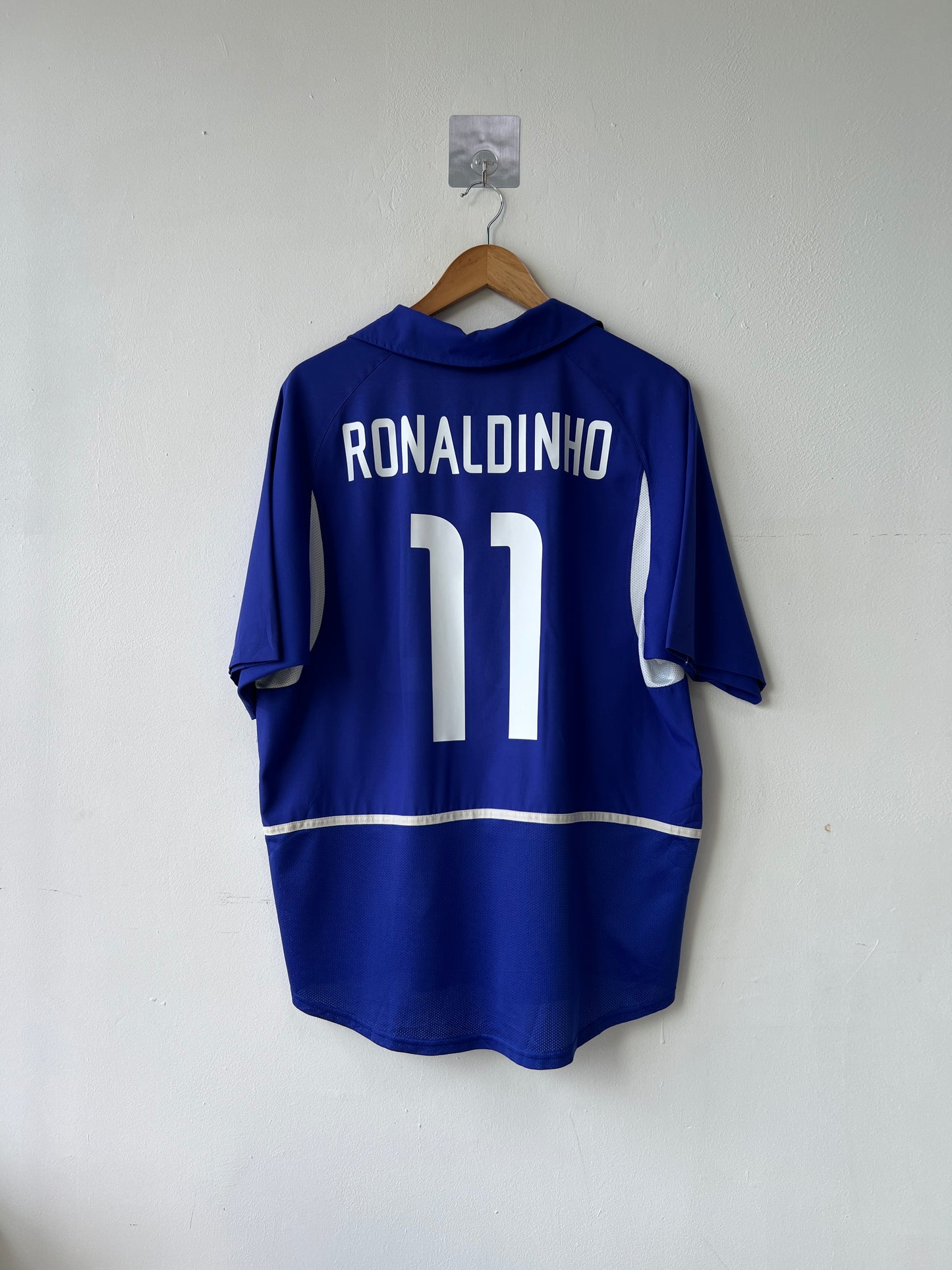 (L) Brazil 2002-04 Away Shirt Ronaldinho #11