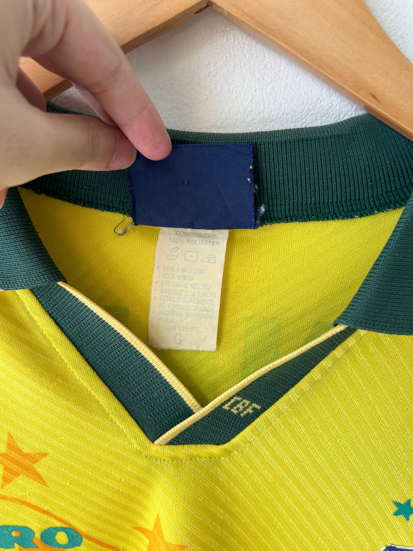 (L) Brazil 1994-96 Home Shirt Ronaldo #20