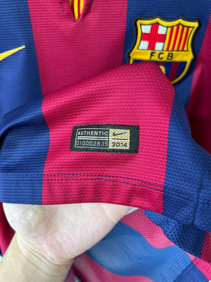 (L) Barcelona 2014-15 Home Player Version Shirt Messi #10