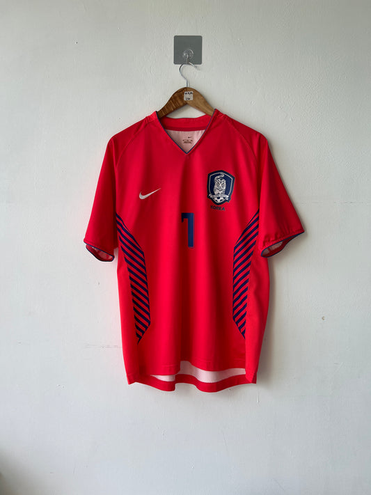 (XL) South Korea 2006-08 Home Shirt Ji Sung #7