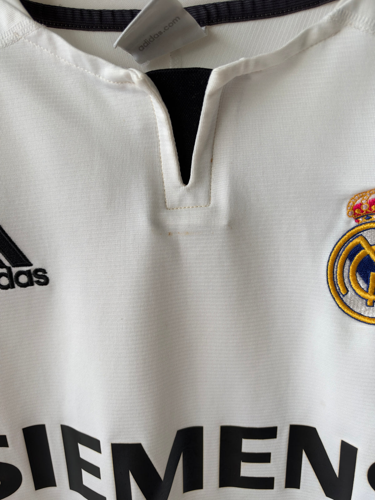 (L) Real Madrid 2003-04 Home Long Sleeve Shirt Beckham #23