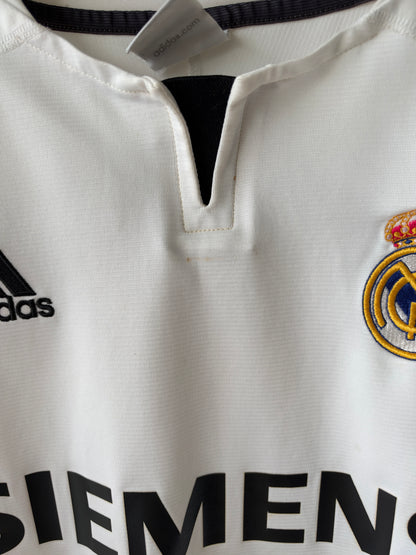 (L) Real Madrid 2003-04 Home Long Sleeve Shirt Beckham #23