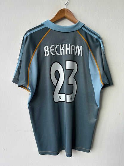 (M fits L) Real Madrid 2003-04 Third Shirt Beckham #23
