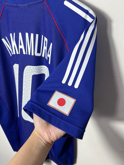 (M fits L) Japan 2002 Home Shirt Nakamura #10