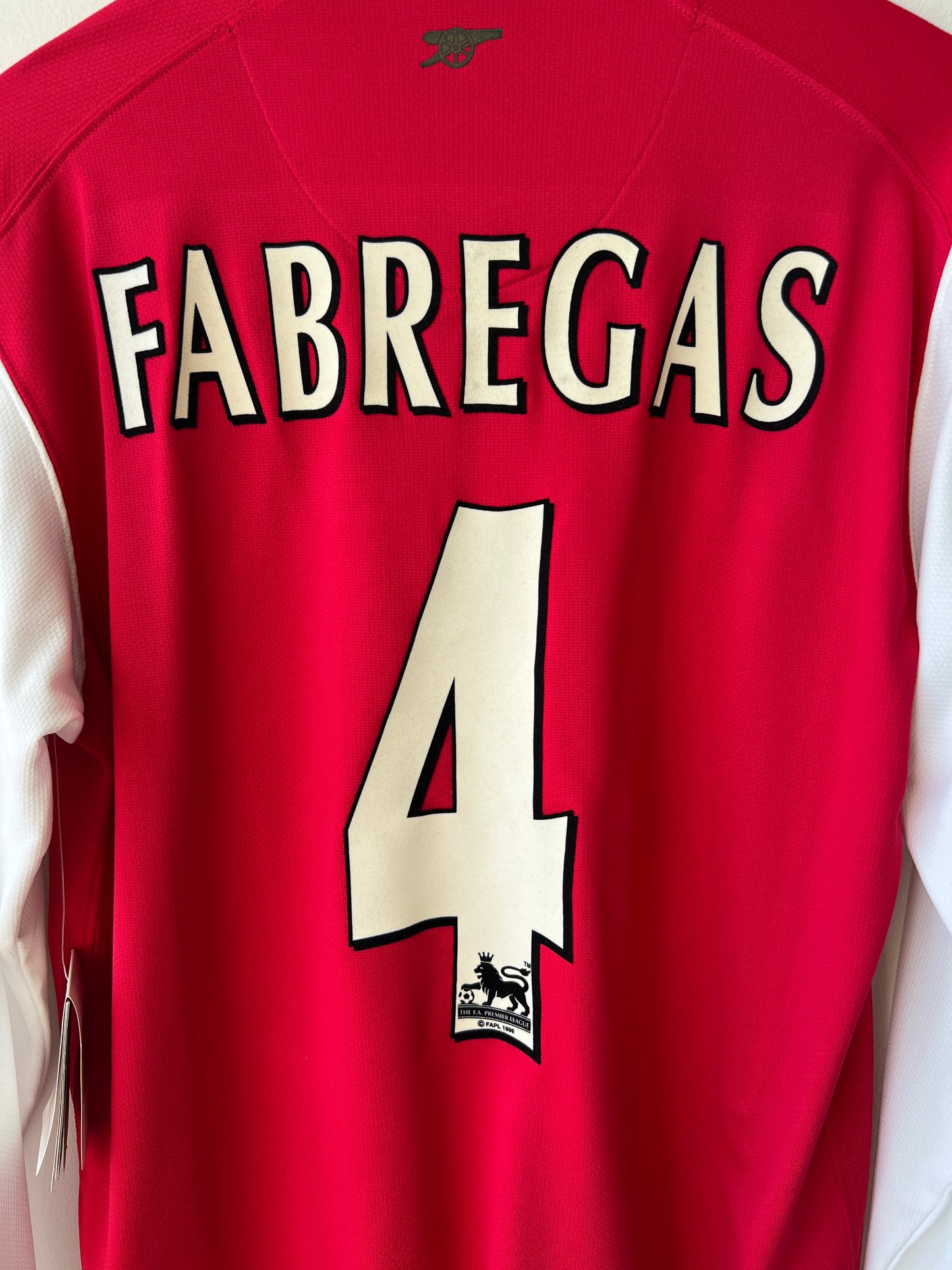 (L) Arsenal 2006-08 Home Long Sleeve Shirt Fabregas #4 (NEW)