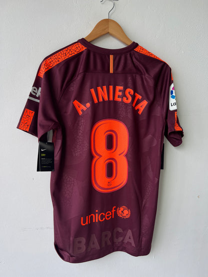 (M) Barcelona 2017-18 Third Shirt A. Iniesta #8 (NEW)