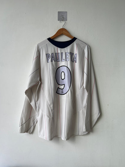 (XL) PSG 2005-06 Away Long Sleeve Player Version Shirt Pauleta #9