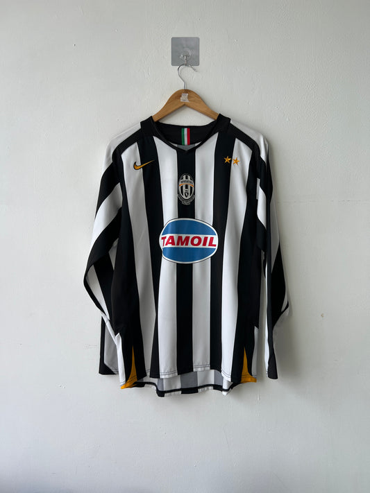 (M) Juventus 2005-06 Home Long Sleeve Shirt Ibrahimovic #9