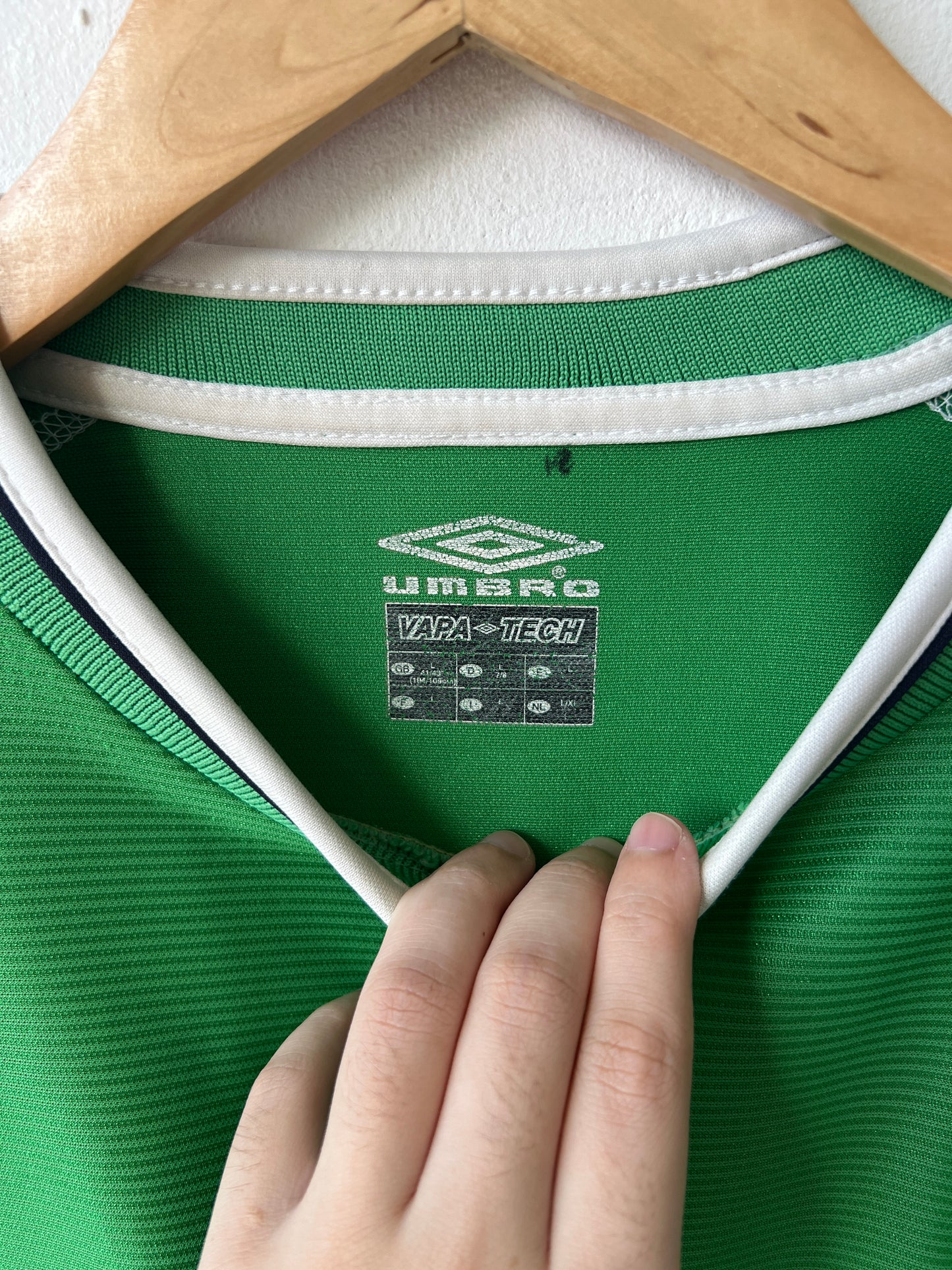 (L) Ireland 2002-03 Home Long Sleeve Shirt Keane #6