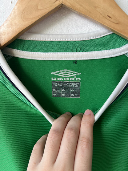 (L) Ireland 2002-03 Home Long Sleeve Shirt Keane #6