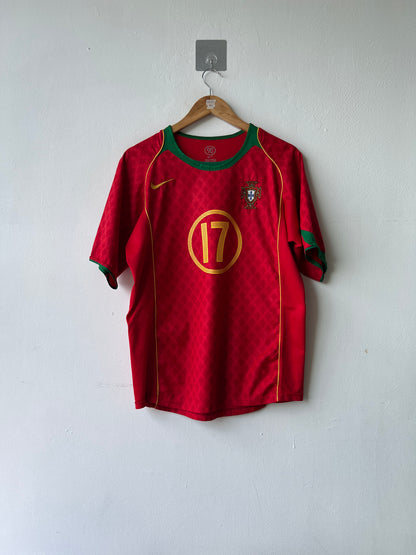 (M) Portugal 2004-06 Home Shirt C. Ronaldo #17