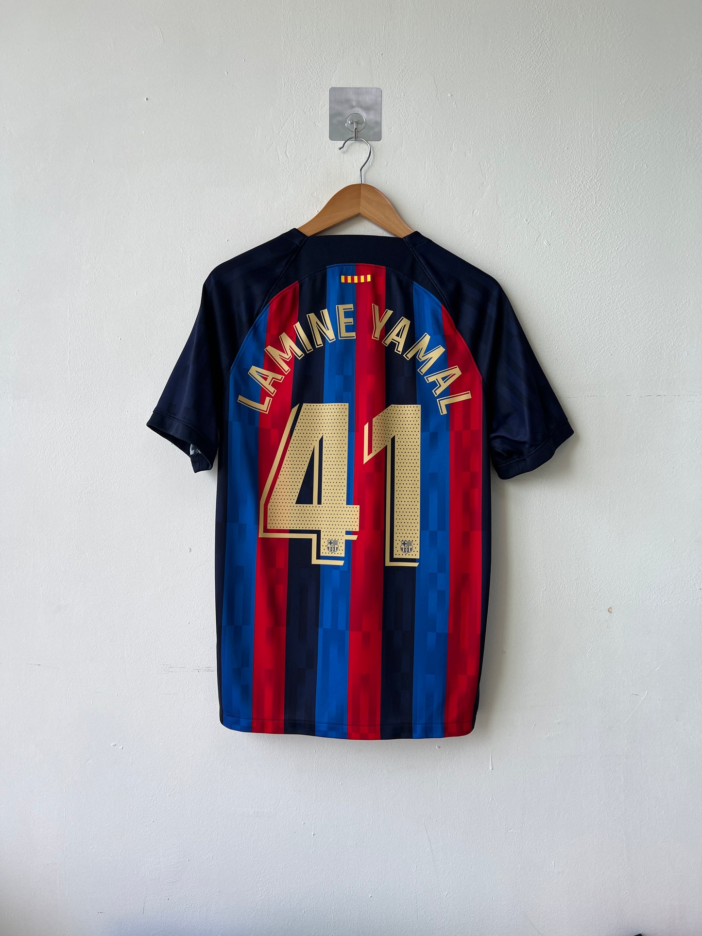 (M) Barcelona 2022-23 Home Shirt Lamine Yamal #41