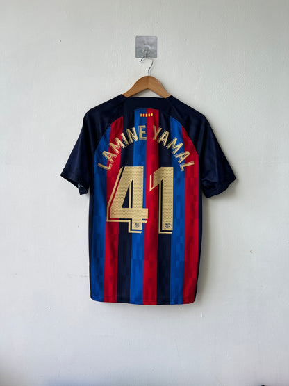 (M) Barcelona 2022-23 Home Shirt Lamine Yamal #41