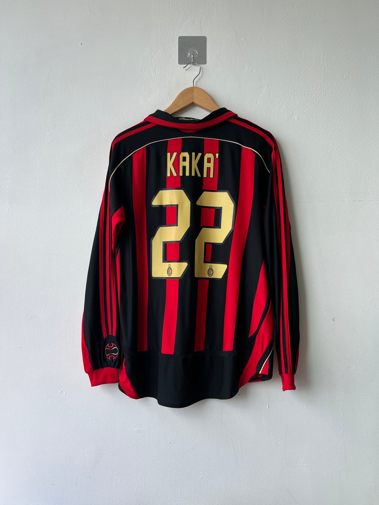(M) AC Milan 2006-07 Home Long Sleeve Shirt Kaka #22